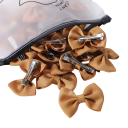 Laços para o cabelo 10 pcs Clips com laço Acessórios de cabelo elegantes Laços coloridos para penteados Clips estilosos para raparigas e mulheres 14