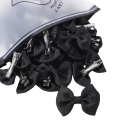 Laços para o cabelo 10 pcs Clips com laço Acessórios de cabelo elegantes Laços coloridos para penteados Clips estilosos para raparigas e mulheres 1