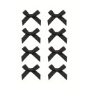 Laços para o cabelo 8 pcs Clips 4 x 4 cm Acessórios de cabelo adoráveis Pequenos laços em clip Adornos elegantes para o cabelo Penteado estiloso para raparigas 4