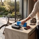 Laddningsbart litiumbatteri för elektrisk sparkcykel LIDIKALA 36 V 10S2P med laddare 42 V 2 A Kontakter T och DC 186 x 66 x 38 mm Blå färg 4