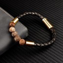 Läderarmband för män H252 10