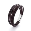 Läderarmband för män H585 2