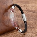 Läderarmband med natursten 3