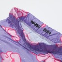 Ladies' 3D Leggings with Clouds - Purple 4