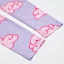 Ladies' 3D Leggings with Clouds - Purple 6