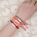 Ladies' Adjustable Bracelet with Beads H176 13