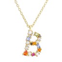 Ladies' Alphabet Letter Necklace D698 2