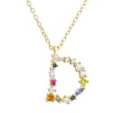 Ladies' Alphabet Letter Necklace D698 4