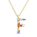 Ladies' Alphabet Letter Necklace D698 6