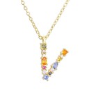 Ladies' Alphabet Letter Necklace D698 22