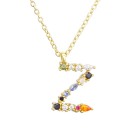 Ladies' Alphabet Letter Necklace D698 26