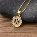 Ladies' Alphabet Letter Necklace G756 11