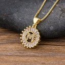 Ladies' Alphabet Letter Necklace G756 13