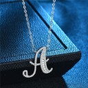 Ladies' Alphabet Letter Necklace M37 1