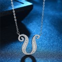 Ladies' Alphabet Letter Necklace M37 21