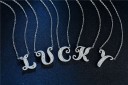 Ladies' Alphabet Letter Necklace M37 31