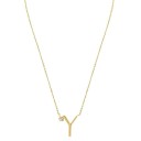 Ladies' Alphabet Letter Necklace M84 25
