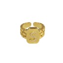 Ladies' Alphabet Letter Ring 19