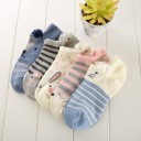Ladies' Animal Socks with Ears - 5 Pairs 2