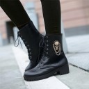 Ladies' Ankle Boots with Skull J1713 14
