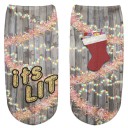 Ladies' Ankle Socks - Christmas Design 12