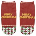 Ladies' Ankle Socks - Christmas Design 14