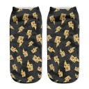 Ladies' Ankle Socks - Pizza 1