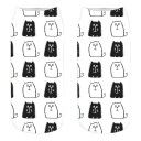 Ladies' Ankle Socks with Cats A665 10