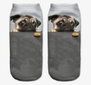 Ladies' Ankle Socks with Dogs 2