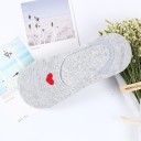 Ladies' Ankle Socks with Heart - 5 Pairs 5
