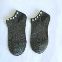 Ladies' Ankle Socks with Pearls 7