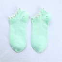 Ladies' Ankle Socks with Pearls 8