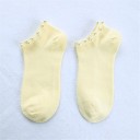 Ladies' Ankle Socks with Pearls 9