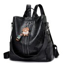 Ladies' Backpack with Bear Pendant E648 5