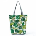 Ladies' Bag with Floral Print Taller Shape with Widened Base 27 x 37 x 8 cm Long Grey Handles Polyester Designs of Roses and Poppies 16