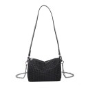 Ladies' Bag with Sparkling Gemstones 16 x 11 x 11 cm Compact Shape with Zip Shoulder Strap and Long Metal Chain for Crossbody Wear 1
