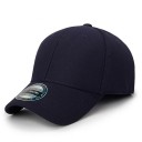Ladies' baseball cap with a curved peak Cotton plain cap with ventilation eyelets and a button on top Head circumference 56 to 60 cm 1