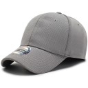 Ladies' baseball cap with a curved peak Cotton plain cap with ventilation eyelets and a button on top Head circumference 56 to 60 cm 5