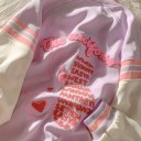 Ladies' Baseball Jacket with Embroidered Design on the Back and Stripes on the Sleeves Raglan Sleeves Snap Fastening Polyester 3