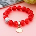 Ladies' Beaded Bracelet with Heart H350 1