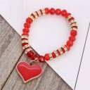 Ladies' Beaded Bracelet with Heart H351 8