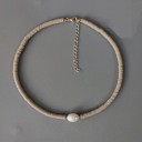 Ladies' Beaded Necklace with Pearl G822 10