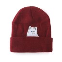 Ladies' Beanie Hat with Cat 2