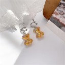 Ladies' Bear Drop Earrings J140 1