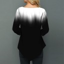 Ladies' Black and White Floral Top 3