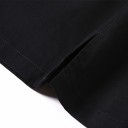 Ladies' Black Mini Skirt with Slits 4