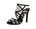 Ladies' Black Peep-Toe Court Shoes 6