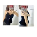 Ladies' Black Top with Spaghetti Straps 3