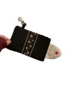 Ladies' Black Wallet with Bell Closure with Clip Polyester Fabric Lightweight Textile Wallet for Everyday Use 4