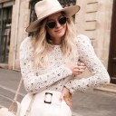 Ladies' Blouse with Lace Pattern 4